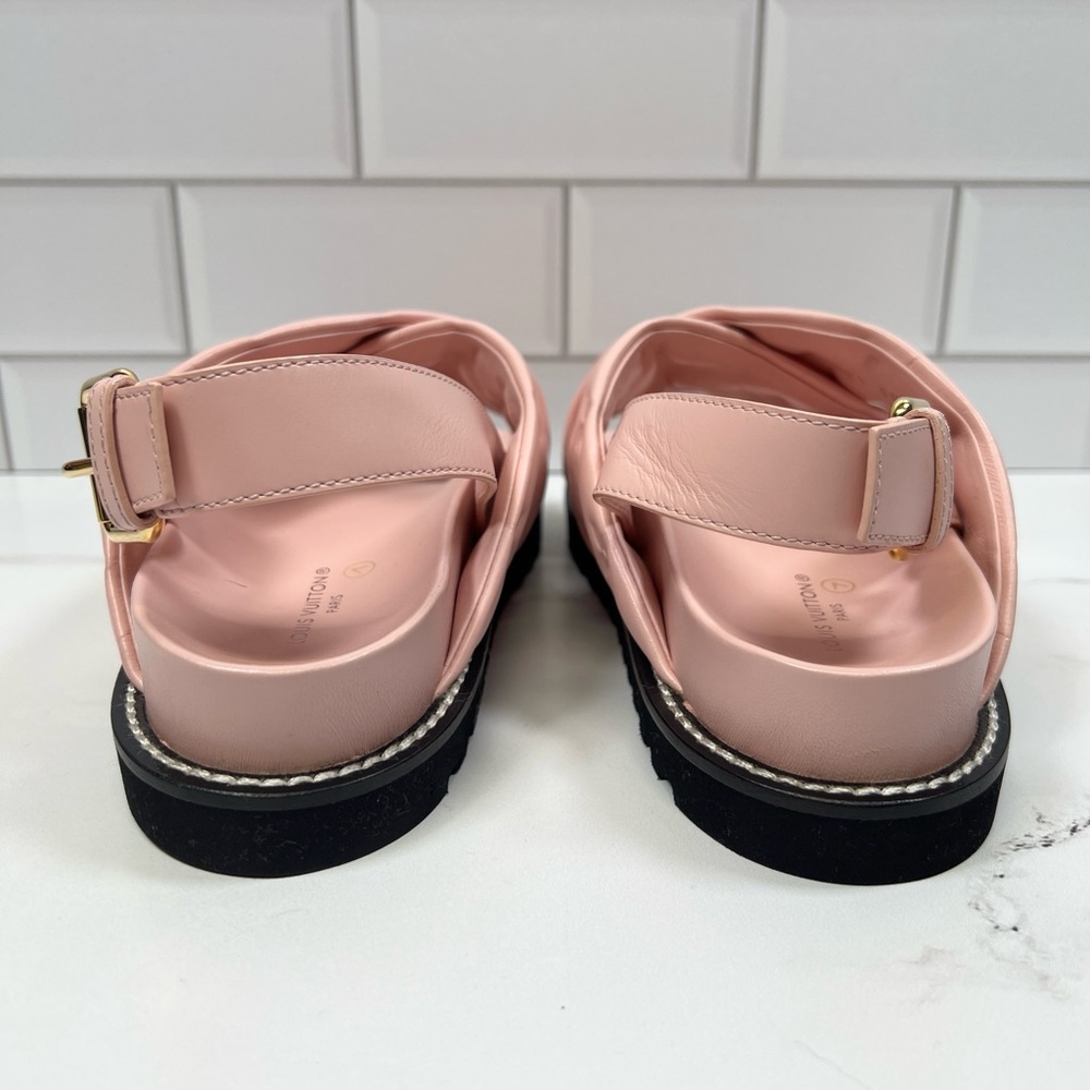 LV Louis Vuitton Leather Paseo Strap Comfort Mules Mule Sandals Sandal - Picture 3 of 8